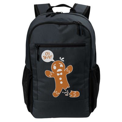 Oh Snap! Funny Gingerbread Christmas Daily Commute Backpack