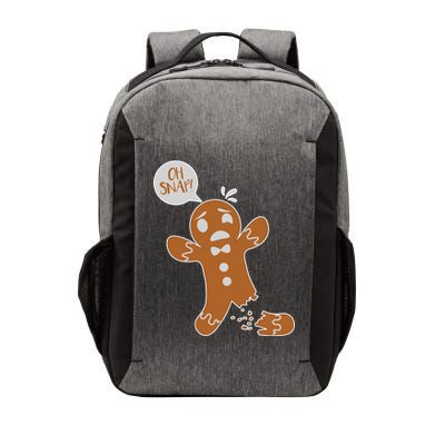 Oh Snap! Funny Gingerbread Christmas Vector Backpack