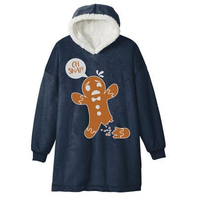 Oh Snap! Funny Gingerbread Christmas Hooded Wearable Blanket