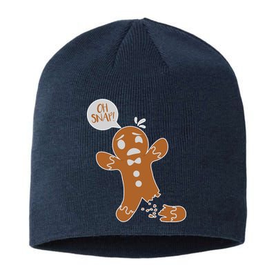 Oh Snap! Funny Gingerbread Christmas Sustainable Beanie