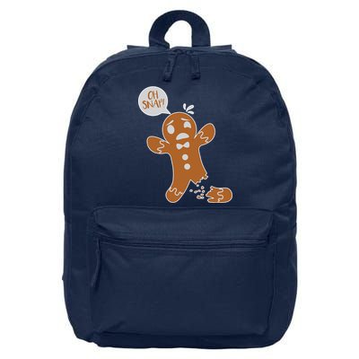 Oh Snap! Funny Gingerbread Christmas 16 in Basic Backpack