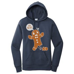 Oh Snap! Funny Gingerbread Christmas Women's Pullover Hoodie