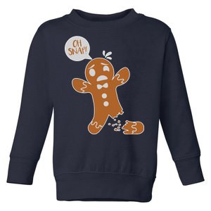 Oh Snap! Funny Gingerbread Christmas Toddler Sweatshirt