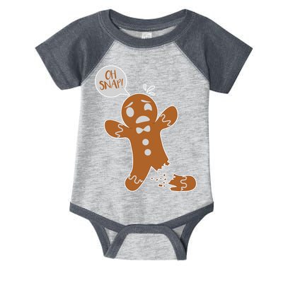 Oh Snap! Funny Gingerbread Christmas Infant Baby Jersey Bodysuit