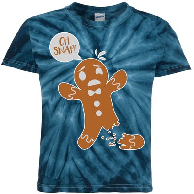 Oh Snap! Funny Gingerbread Christmas Kids Tie-Dye T-Shirt