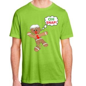 Oh Snap Gingerbread Funny Christmas Design Adult ChromaSoft Performance T-Shirt