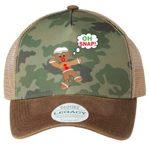 Oh Snap Gingerbread Funny Christmas Design Legacy Tie Dye Trucker Hat