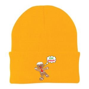 Oh Snap Gingerbread Funny Christmas Design Knit Cap Winter Beanie