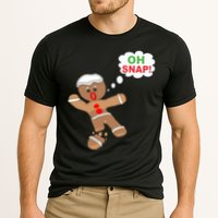 Oh Snap Gingerbread Funny Christmas Design Cooling Performance Crew T-Shirt