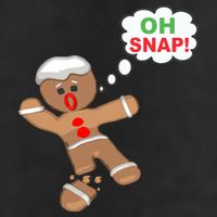 Oh Snap Gingerbread Funny Christmas Design Adult Drive Performance Visor
