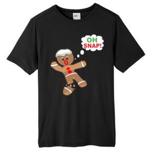 Oh Snap Gingerbread Funny Christmas Design Tall Fusion ChromaSoft Performance T-Shirt