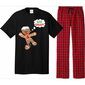 Oh Snap Gingerbread Funny Christmas Design Pajama Set