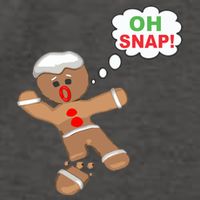 Oh Snap Gingerbread Funny Christmas Design Vector Backpack