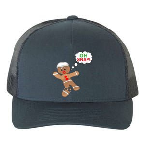 Oh Snap Gingerbread Funny Christmas Design Yupoong Adult 5-Panel Trucker Hat