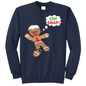 Oh Snap Gingerbread Funny Christmas Design Sweatshirt