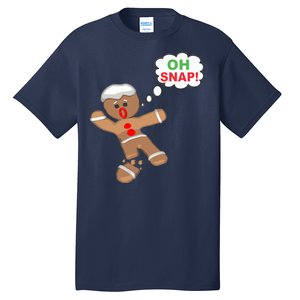 Oh Snap Gingerbread Funny Christmas Design Tall T-Shirt