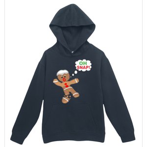 Oh Snap Gingerbread Funny Christmas Design Urban Pullover Hoodie