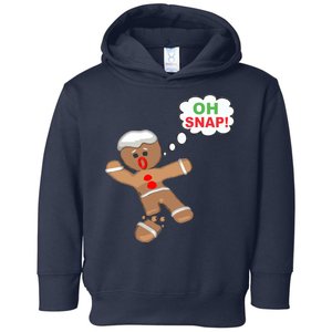 Oh Snap Gingerbread Funny Christmas Design Toddler Hoodie