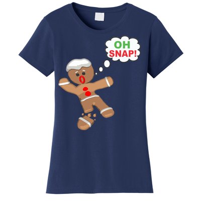 Oh Snap Gingerbread Funny Christmas Design Women's T-Shirt