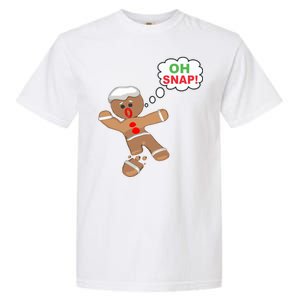 Oh Snap Gingerbread Funny Christmas Design Garment-Dyed Heavyweight T-Shirt