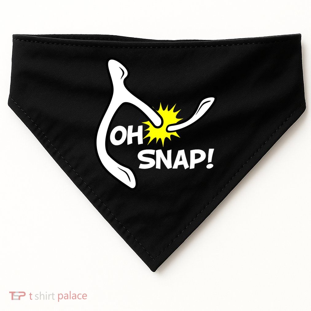 Oh Snap Lucky Wishbone Thanksgiving USA-Made Doggie Bandana