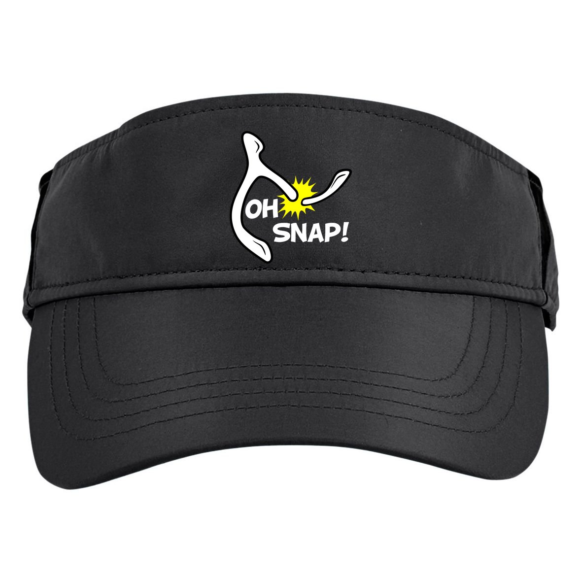 Oh Snap Lucky Wishbone Thanksgiving Adult Drive Performance Visor