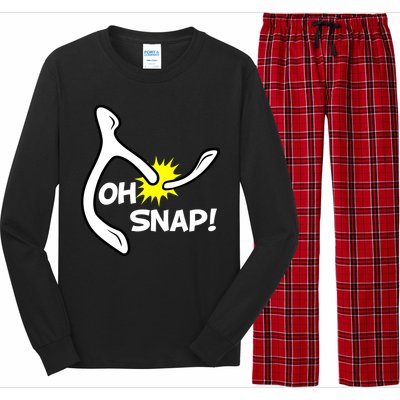 Oh Snap Lucky Wishbone Thanksgiving Long Sleeve Pajama Set