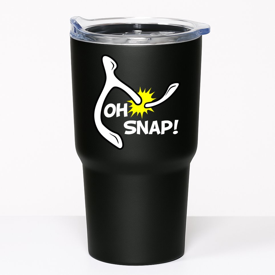 Oh Snap Lucky Wishbone Thanksgiving Tumbler