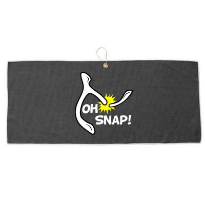 Oh Snap Lucky Wishbone Thanksgiving Large Microfiber Waffle Golf Towel