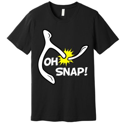 Oh Snap Lucky Wishbone Thanksgiving Premium T-Shirt