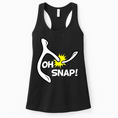 Oh Snap Lucky Wishbone Thanksgiving Womens Tank Top