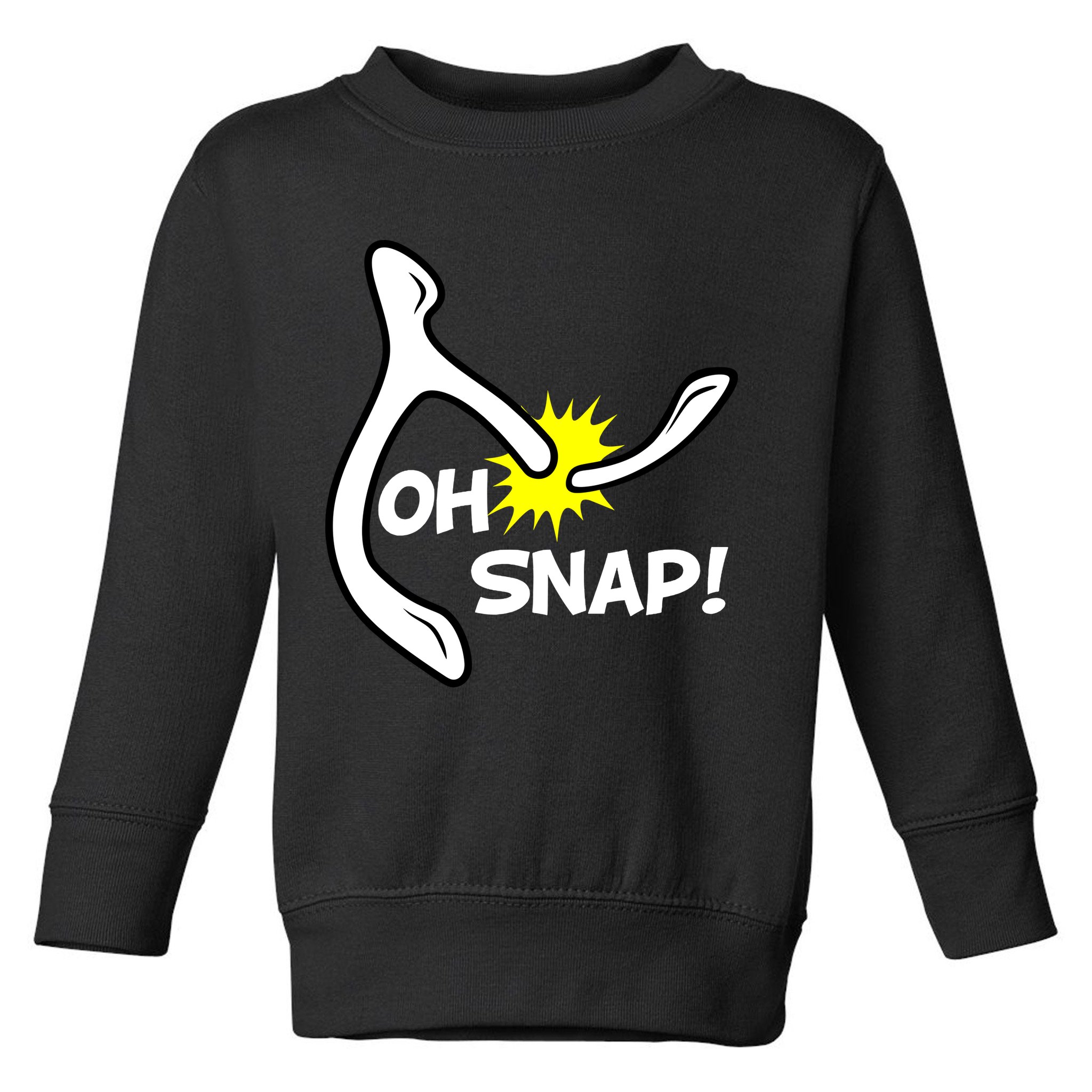 Oh Snap Lucky Wishbone Thanksgiving Toddler Sweatshirt