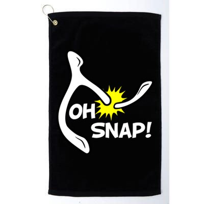 Oh Snap Lucky Wishbone Thanksgiving Platinum Collection Golf Towel