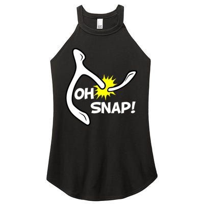 Oh Snap Lucky Wishbone Thanksgiving Women's Perfect Tri Rocker Tank