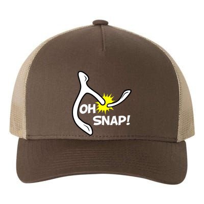 Oh Snap Lucky Wishbone Thanksgiving Yupoong Adult 5-Panel Trucker Hat