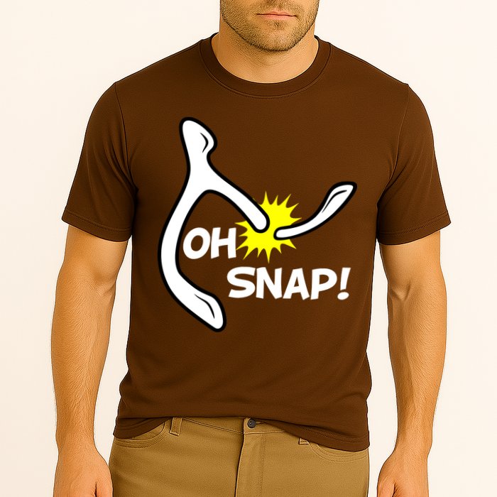 Oh Snap Lucky Wishbone Thanksgiving Cooling Performance Crew T-Shirt