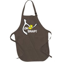 Oh Snap Lucky Wishbone Thanksgiving Full-Length Apron With Pockets