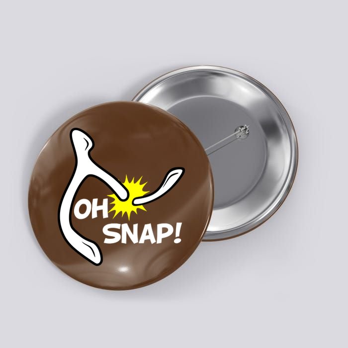 Oh Snap Lucky Wishbone Thanksgiving Button