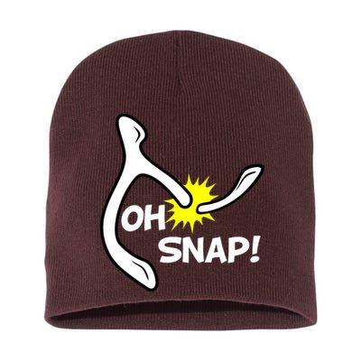 Oh Snap Lucky Wishbone Thanksgiving Short Acrylic Beanie