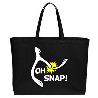 Oh Snap Lucky Wishbone Thanksgiving Cotton Canvas Jumbo Tote