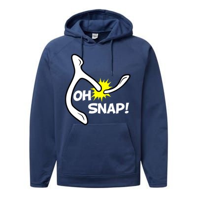 Oh Snap Lucky Wishbone Thanksgiving Performance Fleece Hoodie