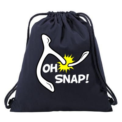 Oh Snap Lucky Wishbone Thanksgiving Drawstring Bag