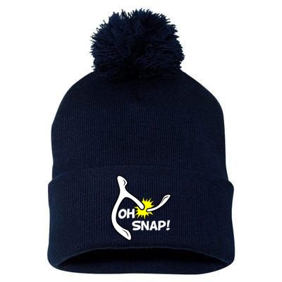 Oh Snap Lucky Wishbone Thanksgiving Pom Pom 12in Knit Beanie