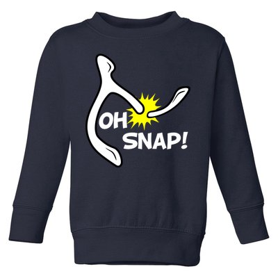 Oh Snap Lucky Wishbone Thanksgiving Toddler Sweatshirt