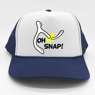 Oh Snap Lucky Wishbone Thanksgiving Trucker Hat