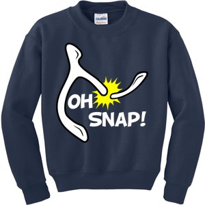 Oh Snap Lucky Wishbone Thanksgiving Kids Sweatshirt