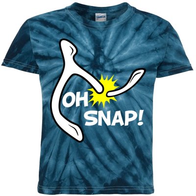 Oh Snap Lucky Wishbone Thanksgiving Kids Tie-Dye T-Shirt