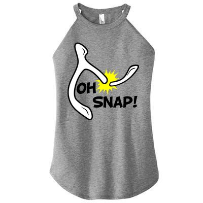 Oh Snap Lucky Wishbone Thanksgiving Women's Perfect Tri Rocker Tank