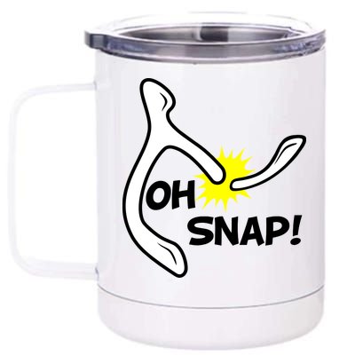 Oh Snap Lucky Wishbone Thanksgiving 12 oz Stainless Steel Tumbler Cup