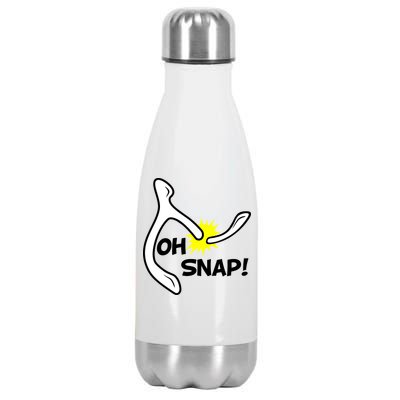 Oh Snap Lucky Wishbone Thanksgiving Stainless Steel Insulated Water Bottle